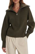 Varley Maura Rib Half Zip Sweater