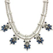 OLIVIA WELLES Veanna Cluster Double Strand Necklace