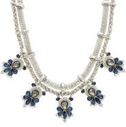 OLIVIA WELLES Veanna Cluster Double Strand Necklace