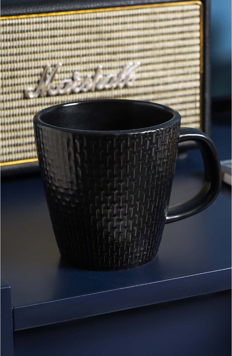 Stone Lain Olivia Stoneware 4-Piece Mug Set, Alternate, color, Black