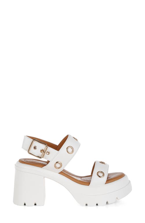 London Rag Urla Platform Sandal In White