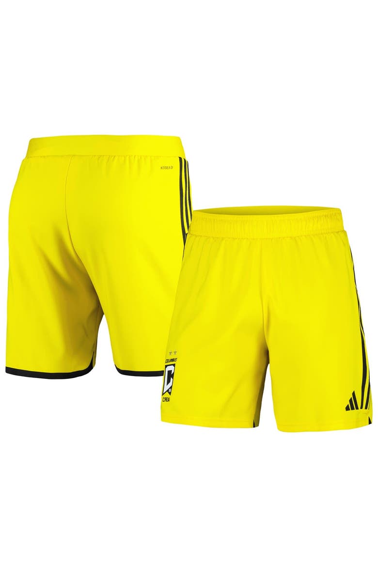 Men's adidas Gold Columbus Crew 2024 Home Authentic Shorts, Main, color, Gold