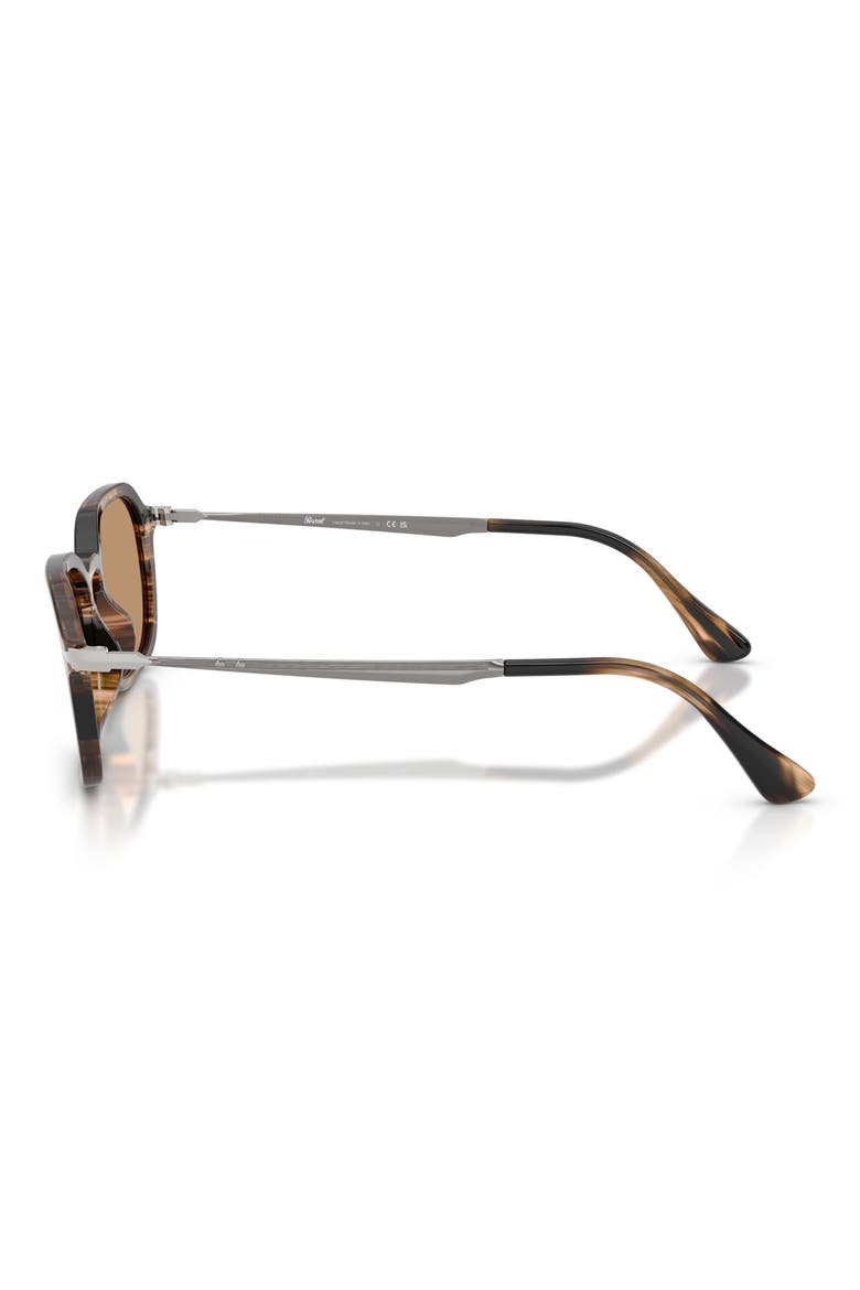 54mm Phantos Sunglasses, Alternate, color, STRIPED BLACK / GREYISH BROWN
