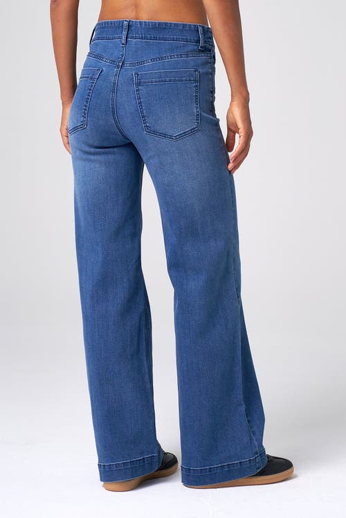 Franne Golde Effortless Wide Leg Jean In Animal Print