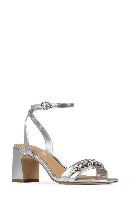 Donald Pliner Crystal Ankle Strap Sandal In Silver