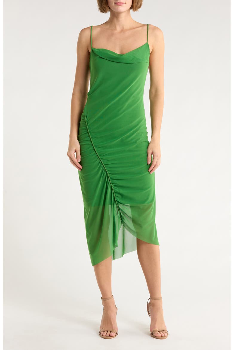 Ulla Mesh Slipdress, Main, color, STRONG GREEN