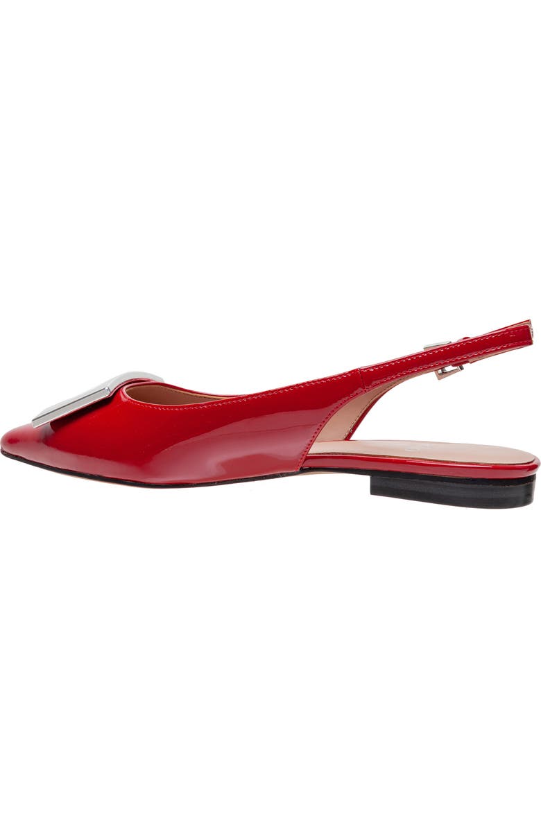 Linea Paolo Delica Slingback Pointed Toe Flat, Alternate, color, Red