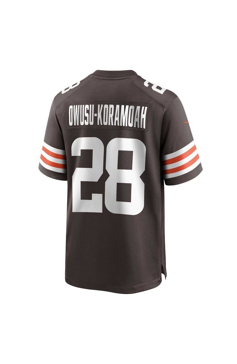 Nike Men's Nike Jeremiah Owusu-Koramoah Brown Cleveland Browns Game Jersey, Alternate, color, 