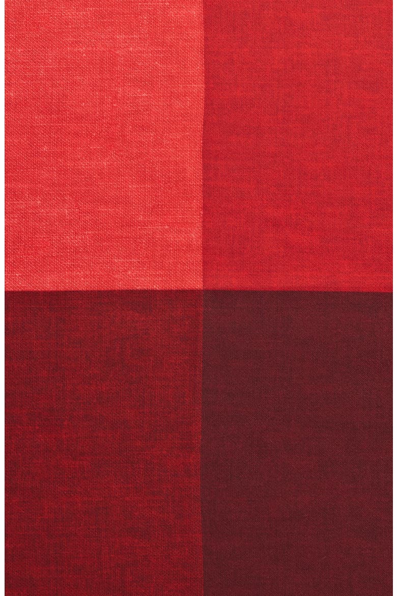 Colorblock Silk Pocket Square, Alternate, color, RED
