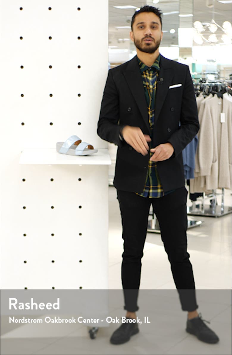 Mina Shimmer Slide Sandal, sales video thumbnail