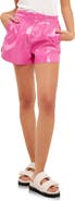 Grey Lab Shiny Faux Leather Shorts
