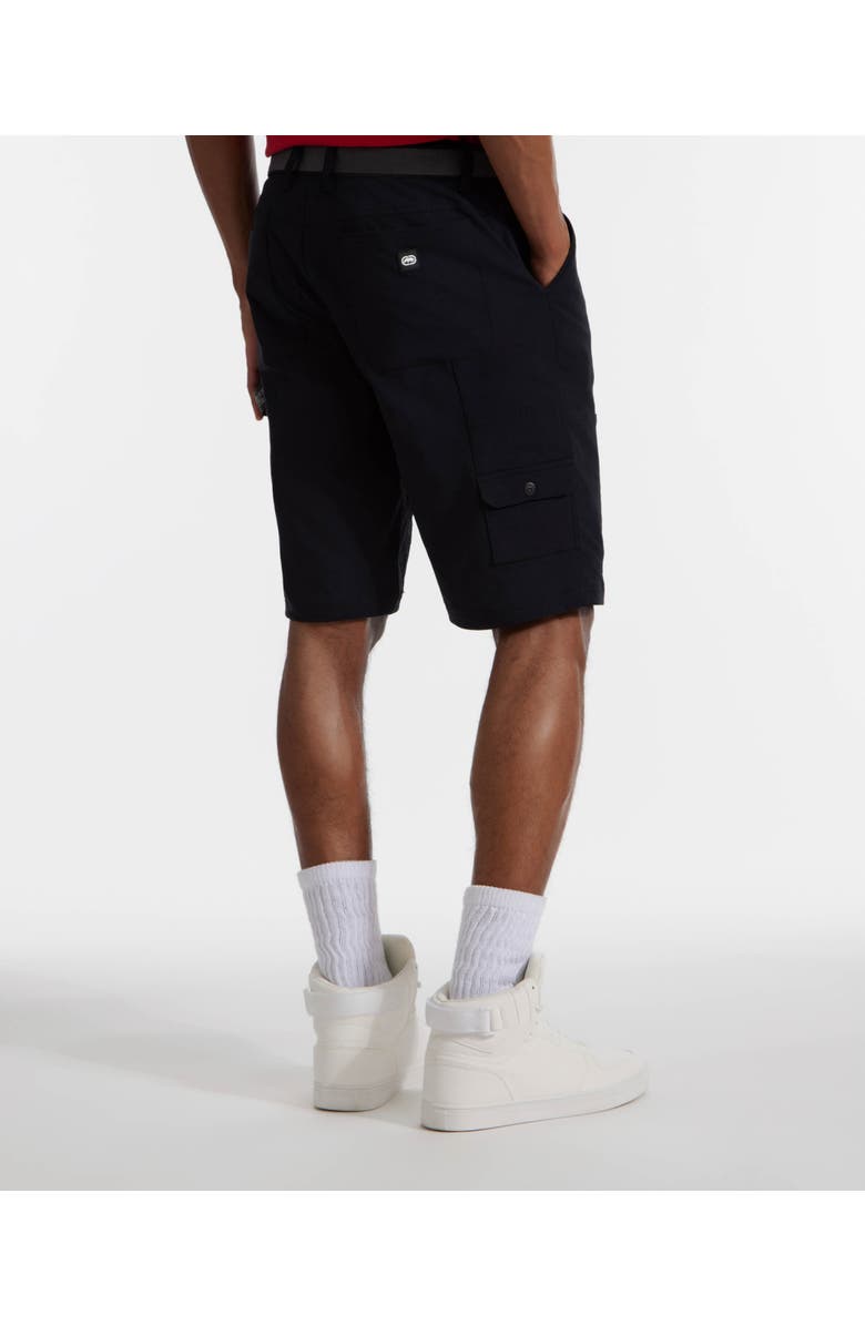 Ecko Unltd. Keep Tabs on Belted Cargo Short, Alternate, color, Black