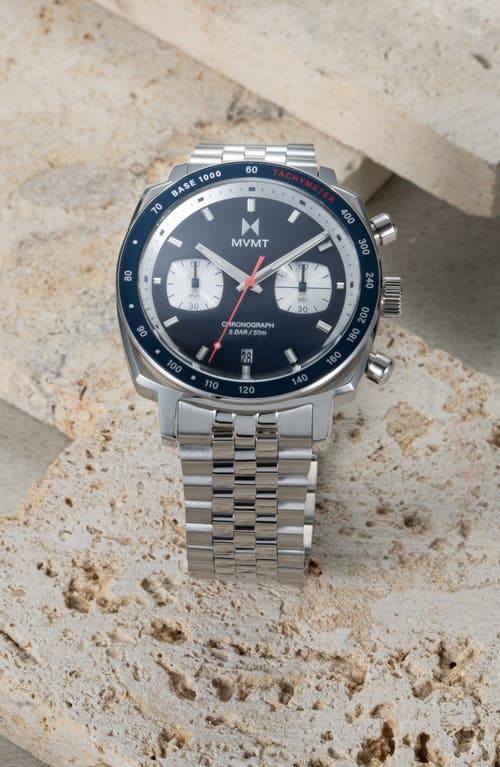 Mvmt Mulholland Driver Chronograph, 42mm In Silver