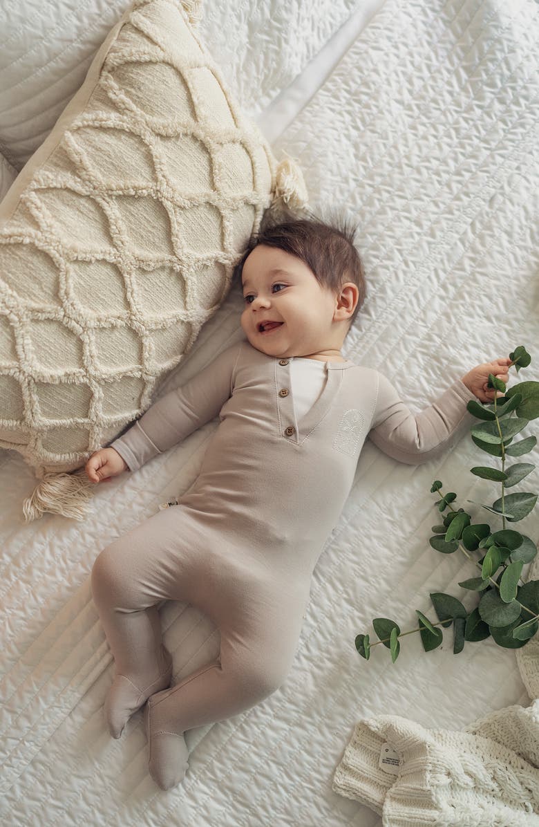 Manière Island Henley Footie, Alternate, color, Sand