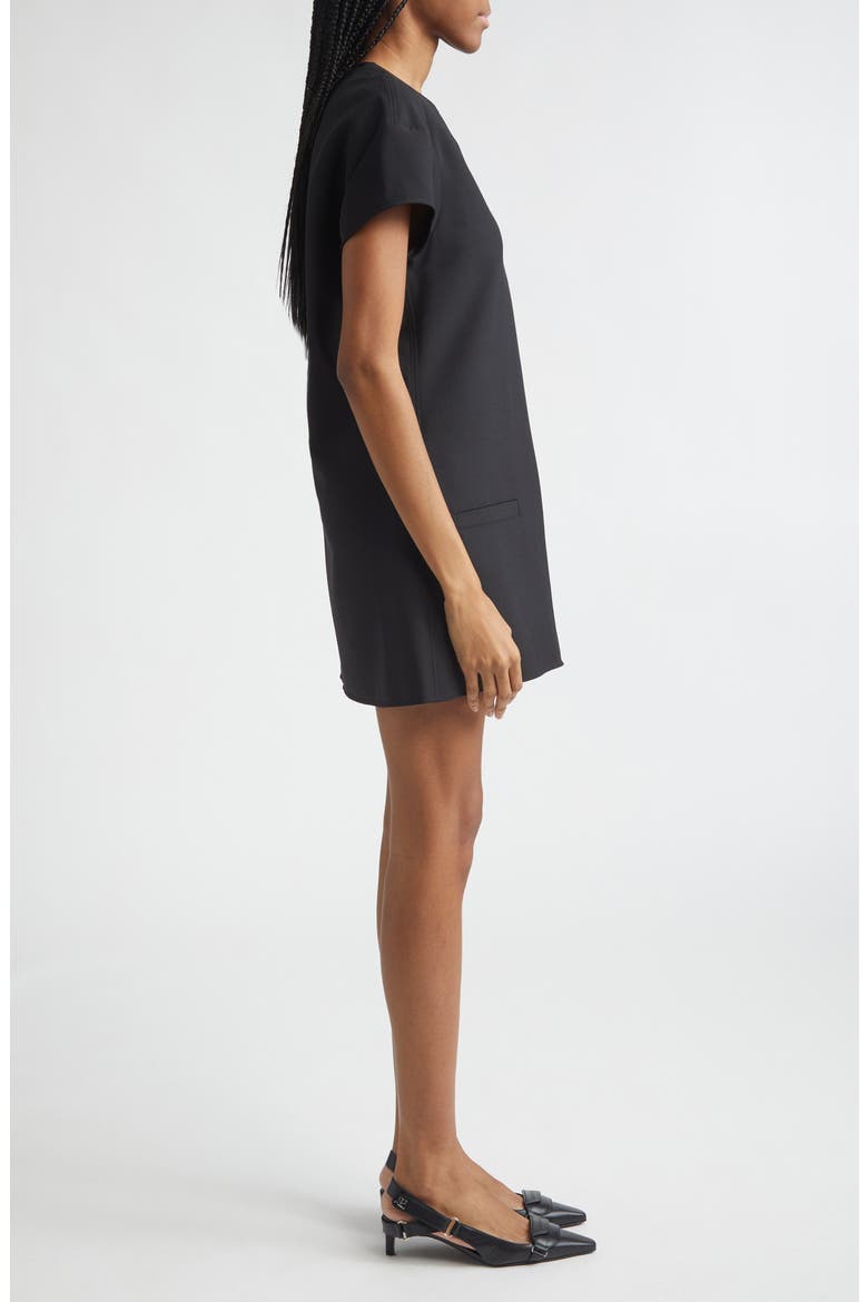 Heritage Crepe Minidress, Alternate, color, BLACK