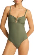 Sea Level U-Bar Bandeau One-Piece Swimsuit