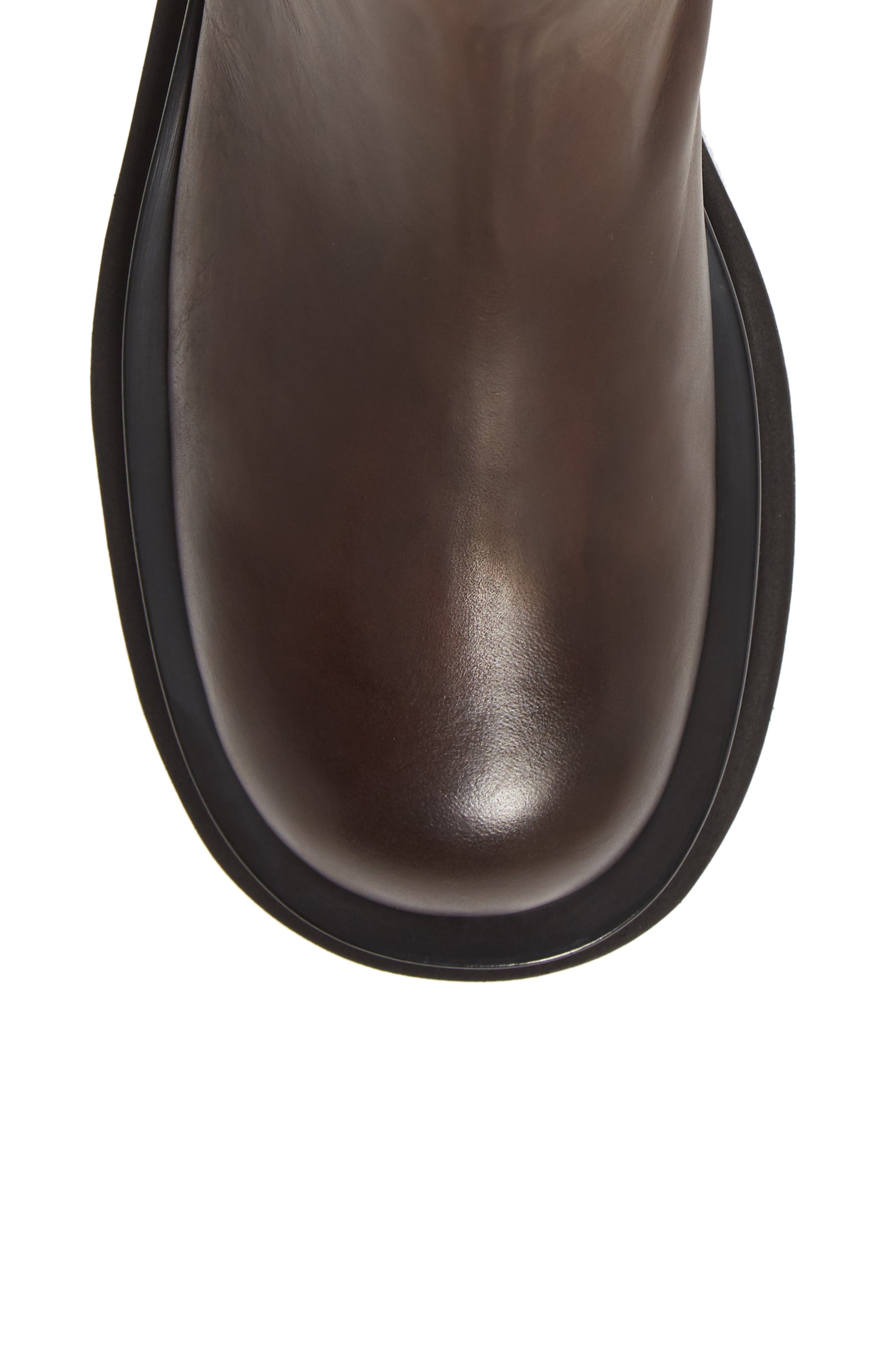 Tanked Chelsea Boot, Alternate, color, DARK BROWN