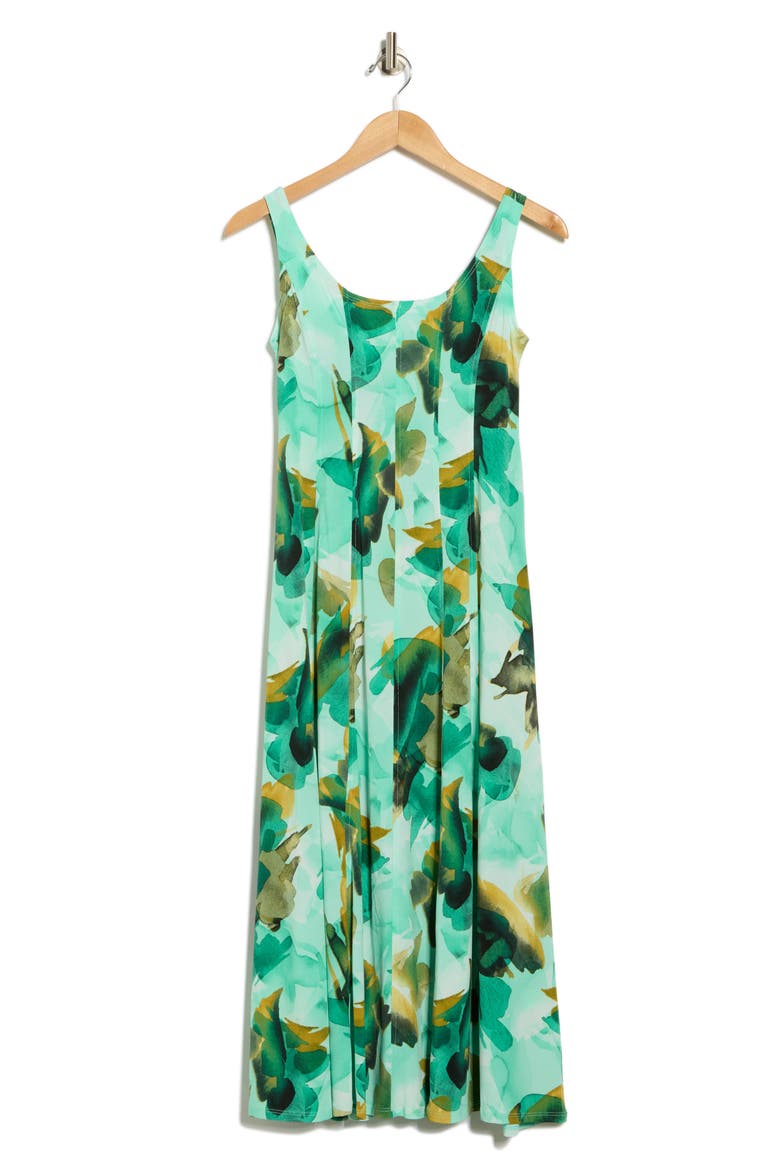 Sleeveless Midi Dress, Alternate, color, MINT MULTI
