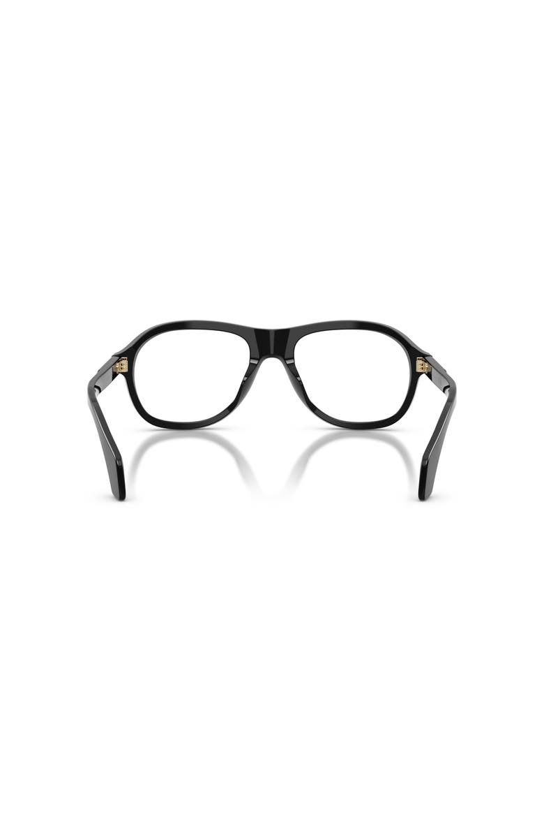 Moncler 55mm Rectangle optical glasses, Alternate, color, Black
