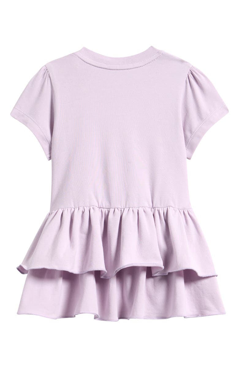 Moncler Kids
 Ruffle T-Shirt Dress, Alternate, color, Lavender