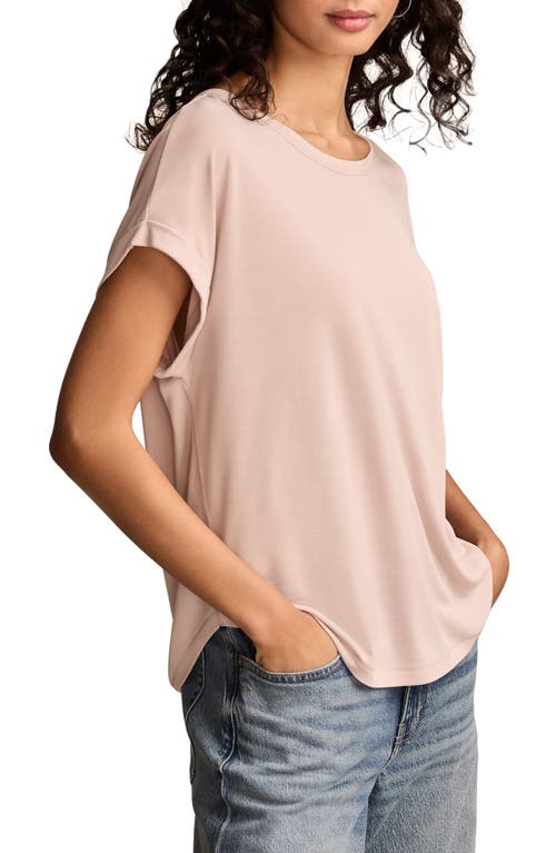 Lucky Brand Sandwash Dolman T-shirt In Pink