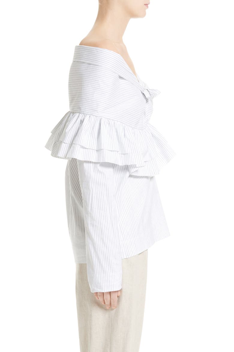 Ruffle Knot Top, Alternate, color, SAILOR