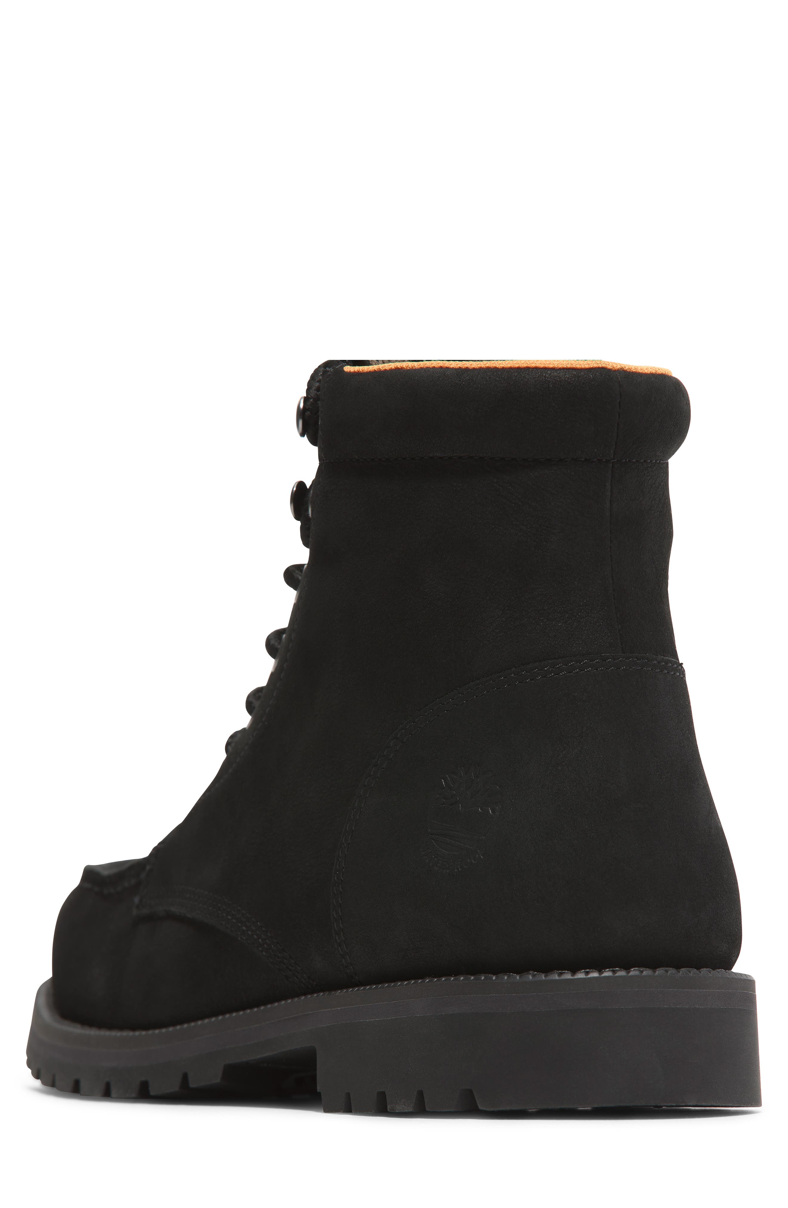 Timberland Redwood Falls Waterproof Lace-Up Boot, Alternate, color, Black Nubuck