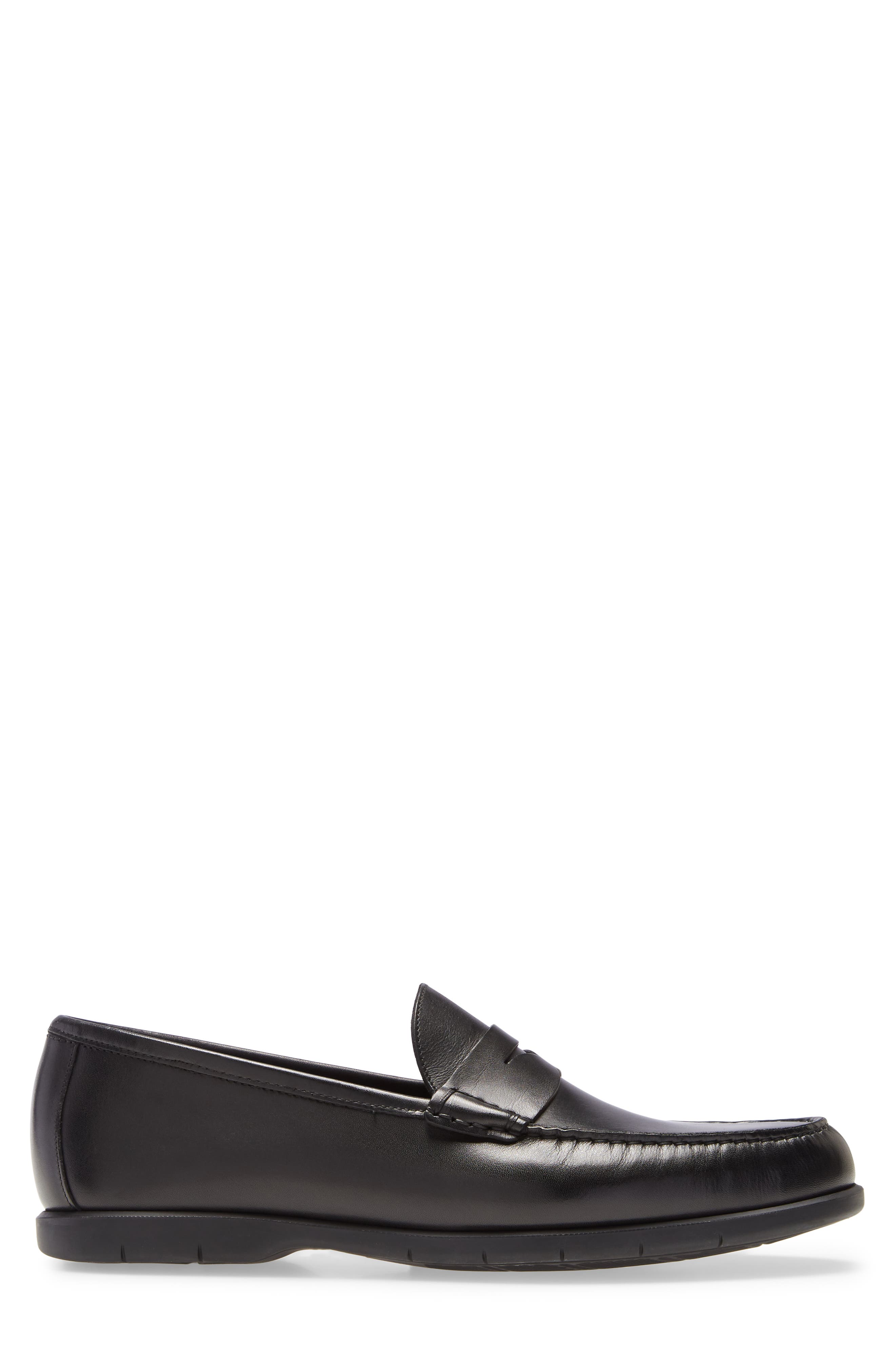 Tribeca Penny Loafer, Alternate, color, BLACK
