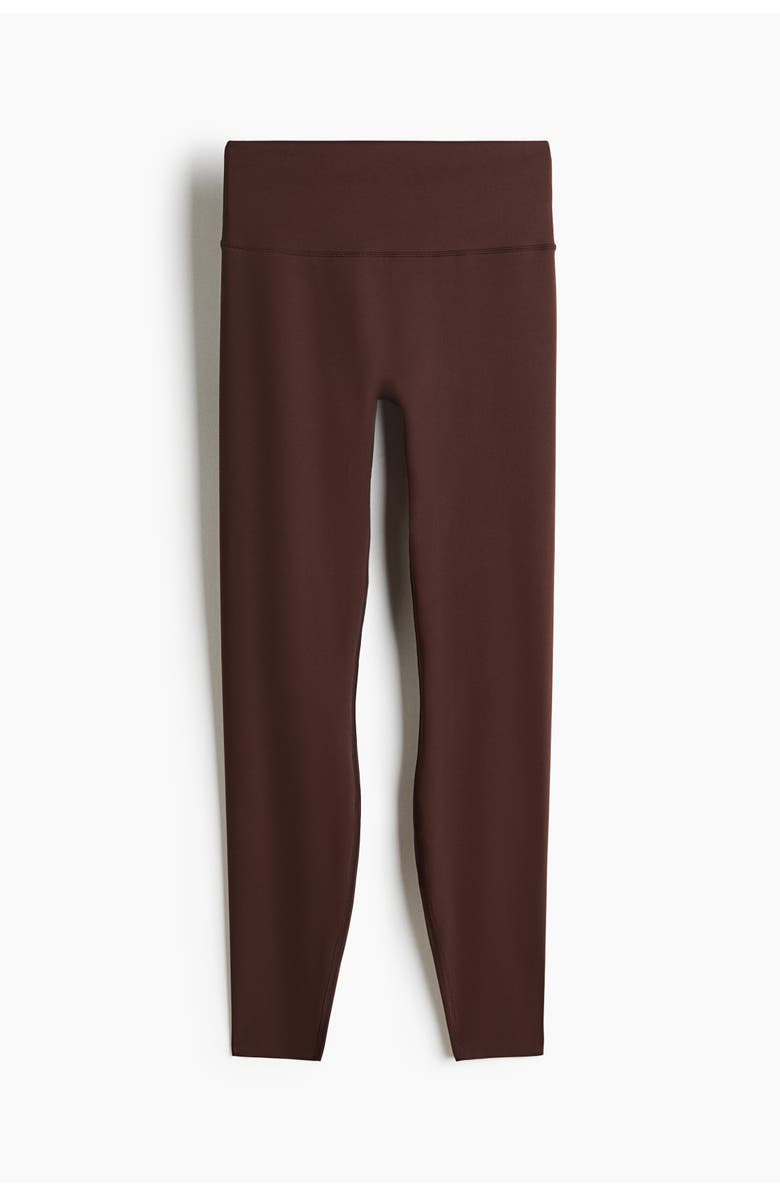 H&M Sculptmove high-waist leggings, Alternate, color, Warm Brown
