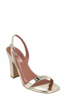 Paris Texas Bea Mirrored Metallic Slingback Sandal