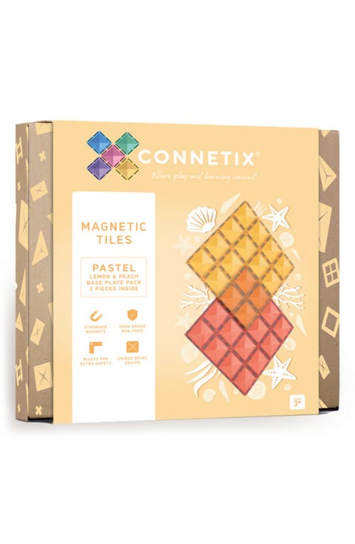 CONNETIX Kids' Pastel Lemon & Peach 2-Piece Base Plate Pack  product