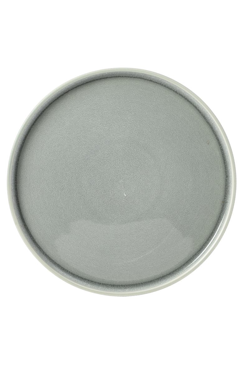 Redrock Canyon 12-Piece New Bone China Plates and Bowls Dinnerware Set, Alternate, color, Grey