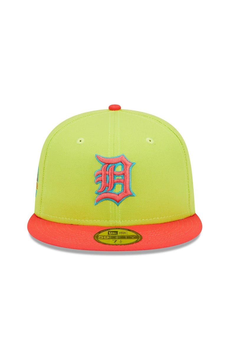 New Era Men's New Era Green/Red Detroit Tigers Tiger Stadium Final Season Cyber Highlighter 59FIFTY Fitted Hat, Alternate, color,