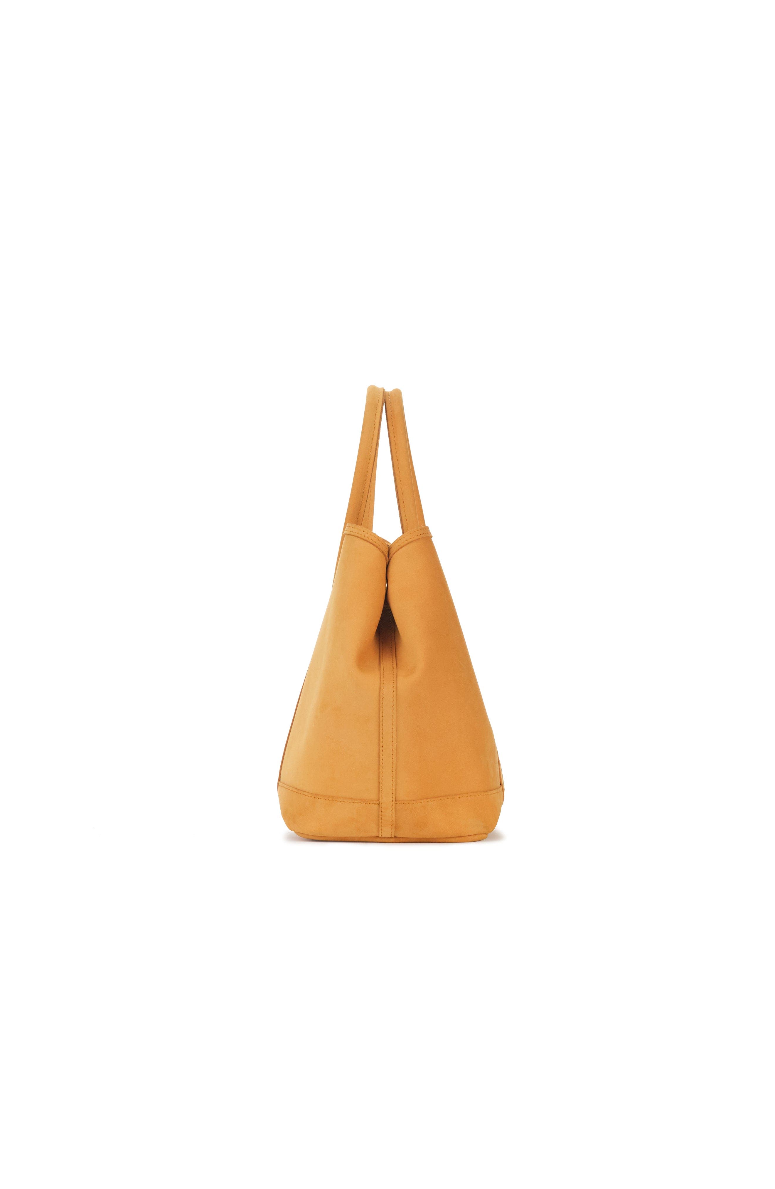Audrey Velvet Leather Tote Bag, Alternate, color, Honey