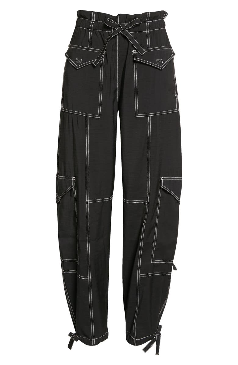 Ganni High Waist Cargo Pants, Alternate, color,