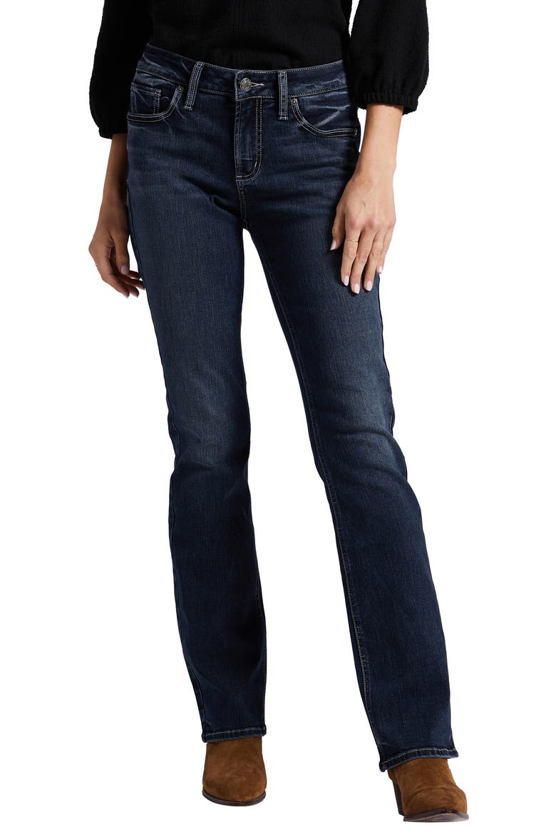 Elyse Slim Bootcut Jeans, Main, color, INDIGO