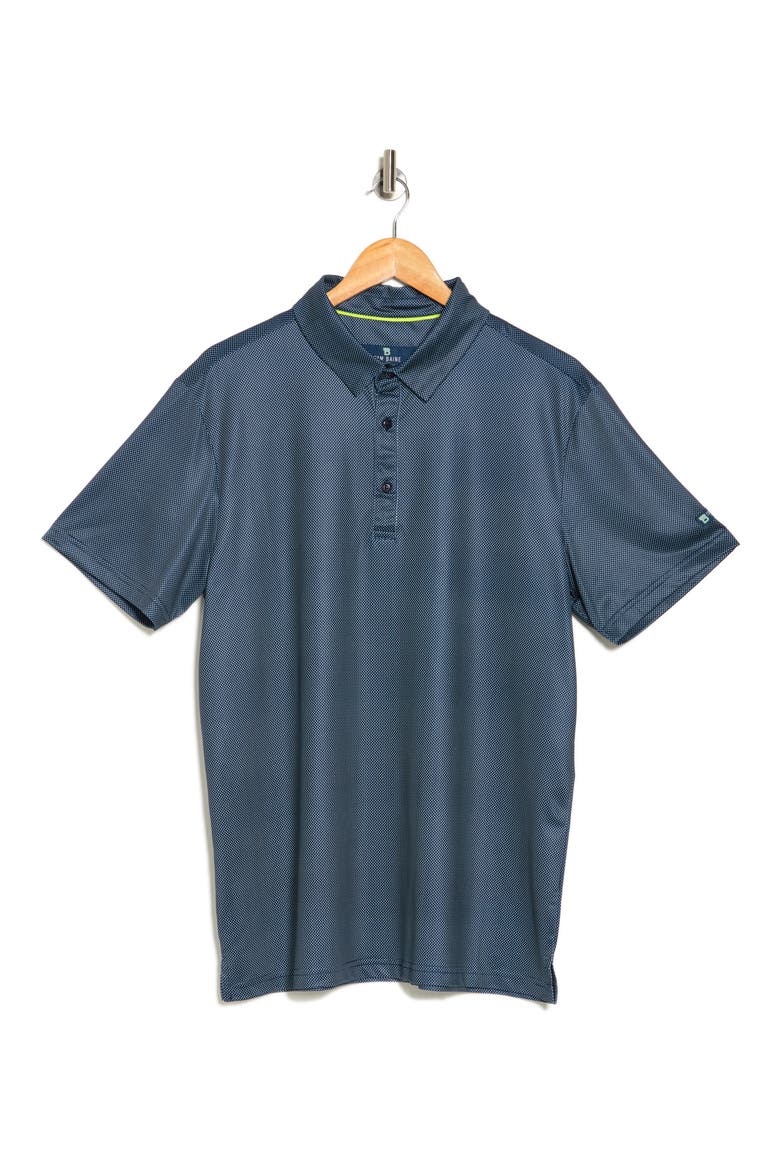Performance Geometric Polo, Alternate, color, NAVY