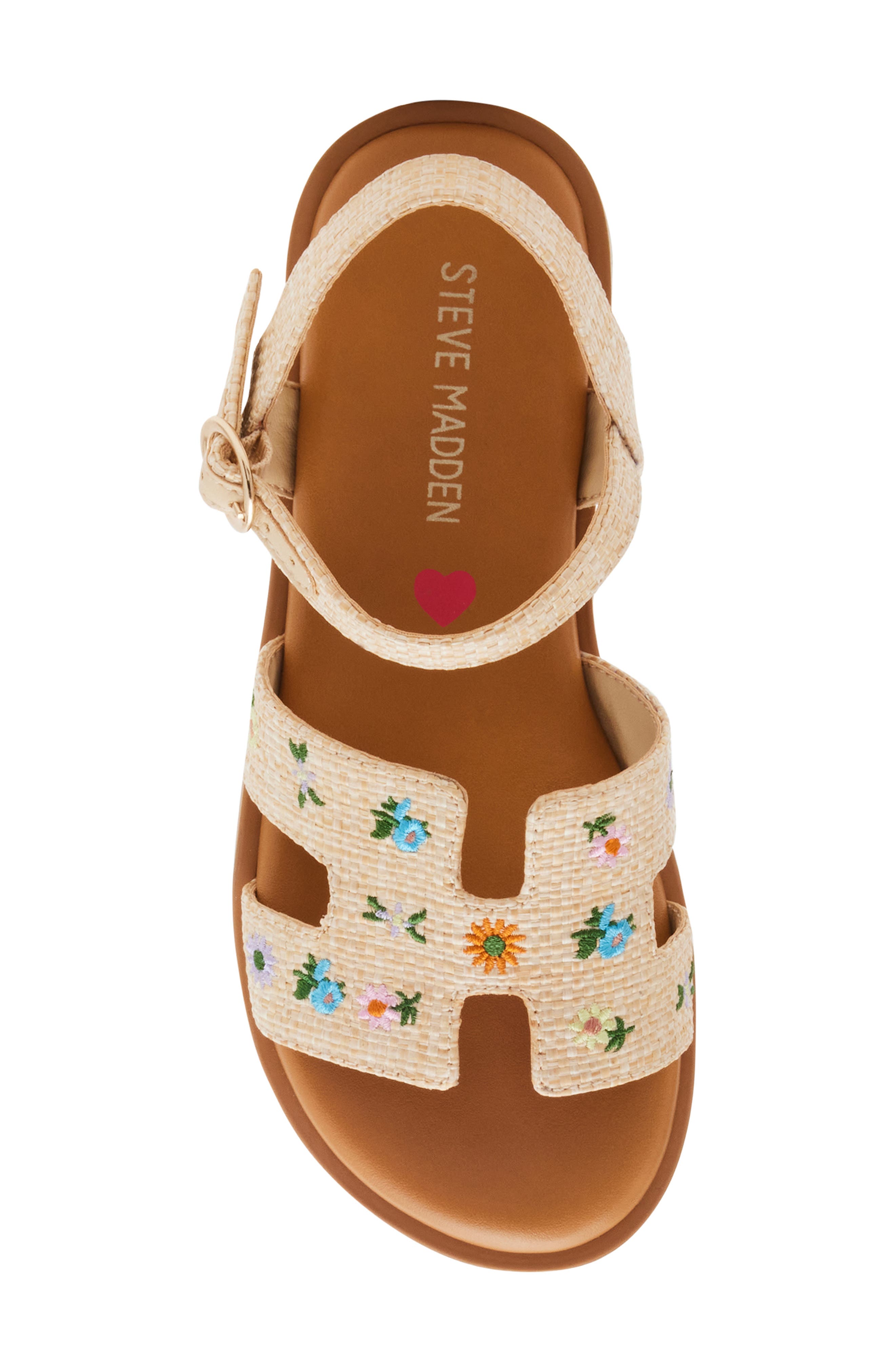 Steve Madden Kids' JHaydlyn Sandal, Alternate, color, Floral Raffia