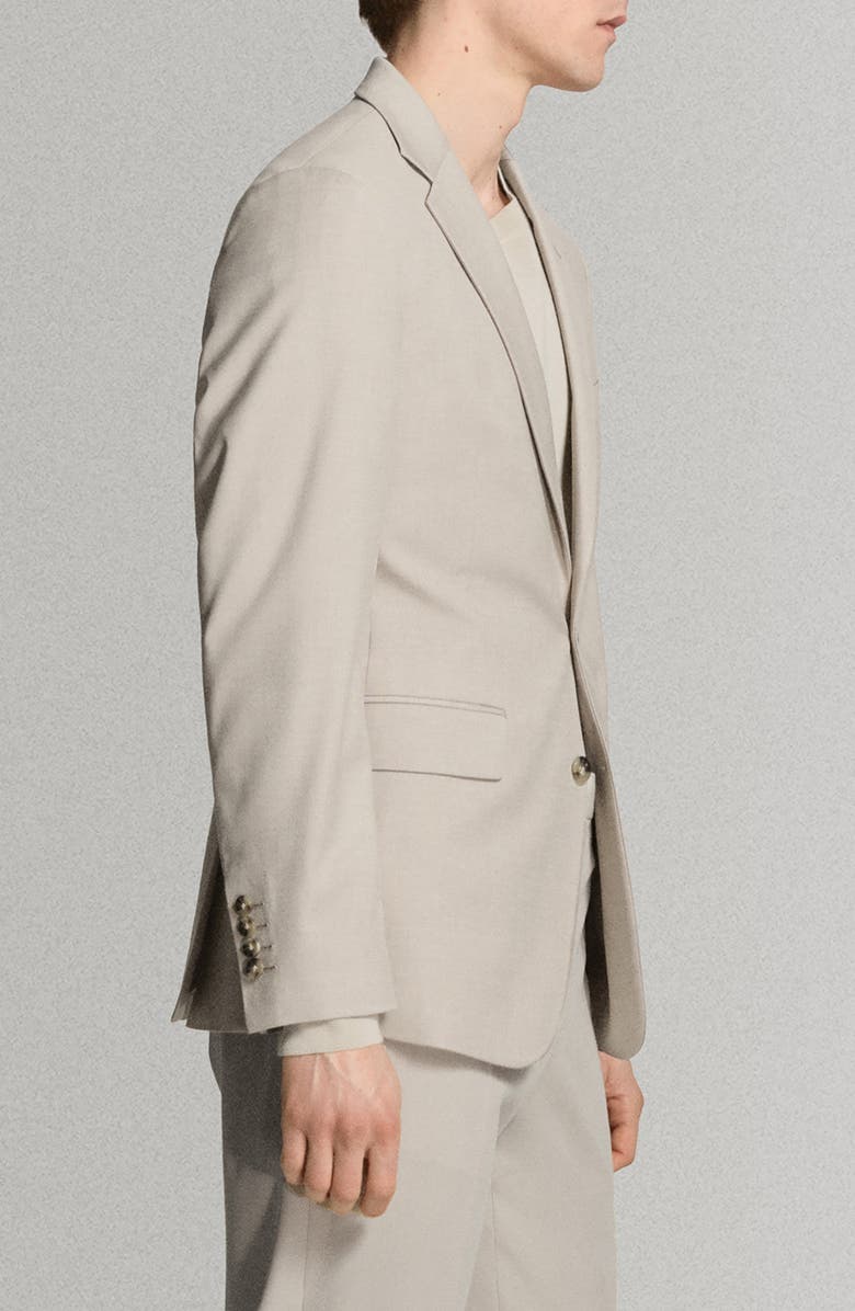 MANGO Milan Slim Fit Suit Jacket, Alternate, color, Beige