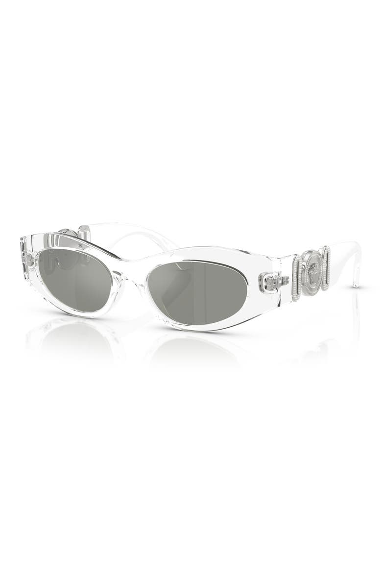 51mm Oval Sunglasses, Alternate, color, CRYSTAL