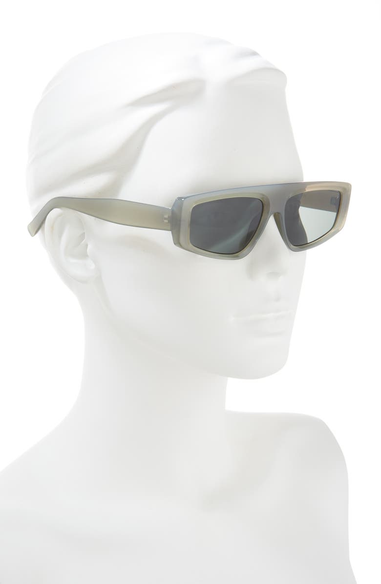 BP. 55mm Rectangular Sunglasses, Alternate, color, Milky Grey