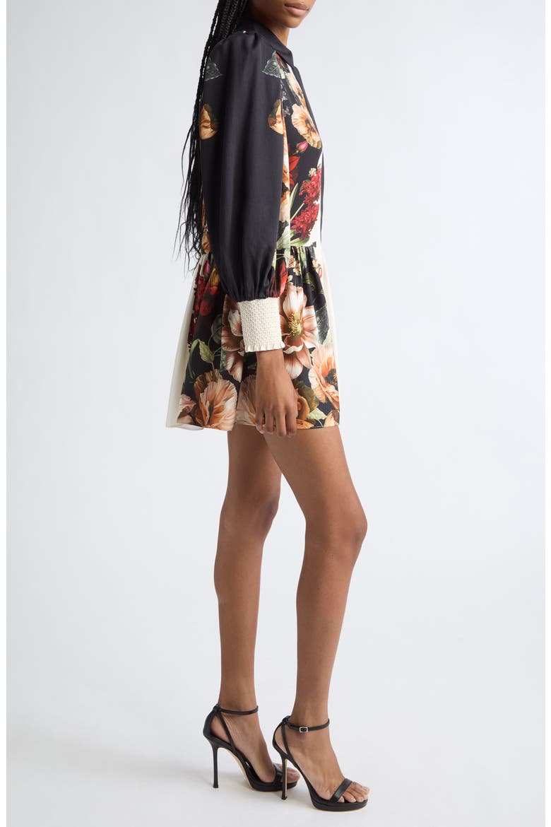 Bertha Blouson Sleeve Shirtdress, Alternate, color, FLRLRDIANC