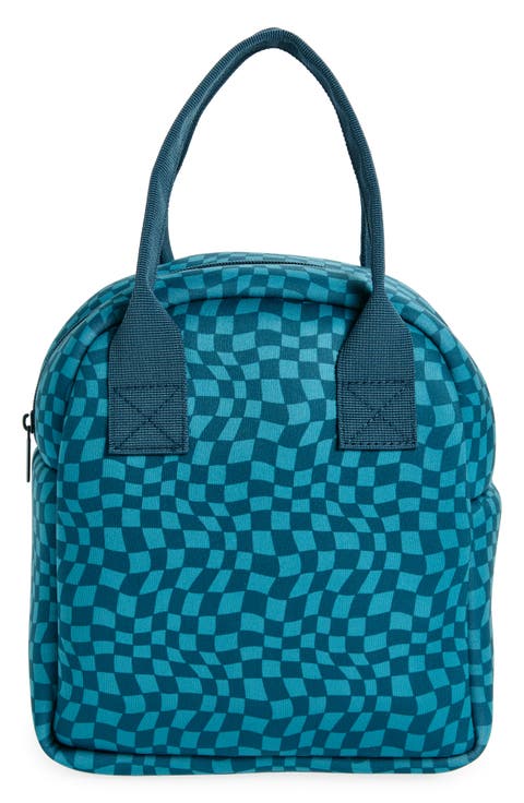 Abstract Checkered Foodie Tote Bag