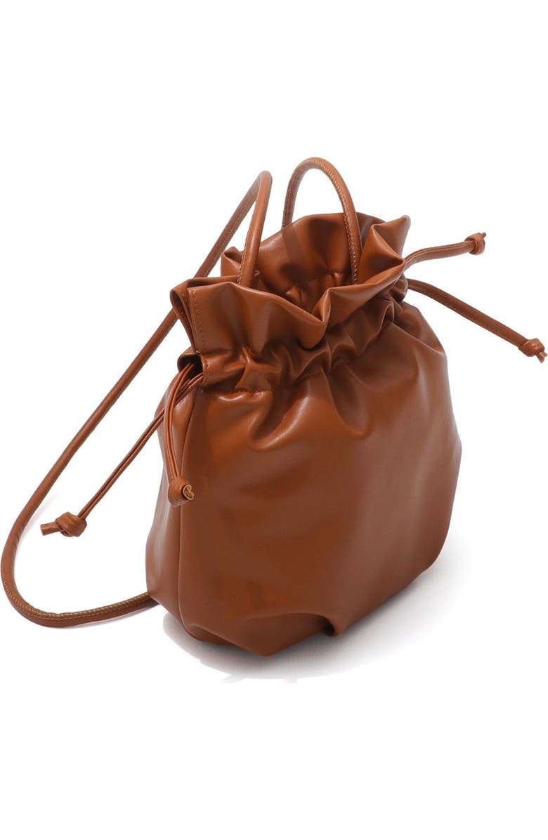 Adornia Scrunch Bucket Bag, Alternate, color, Brown
