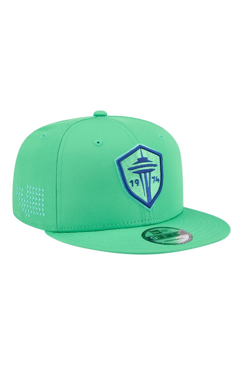 Men's New Era Green Seattle Sounders FC 2026 Jersey Hook 9FIFTY Snapback Hat, Alternate, color, Green