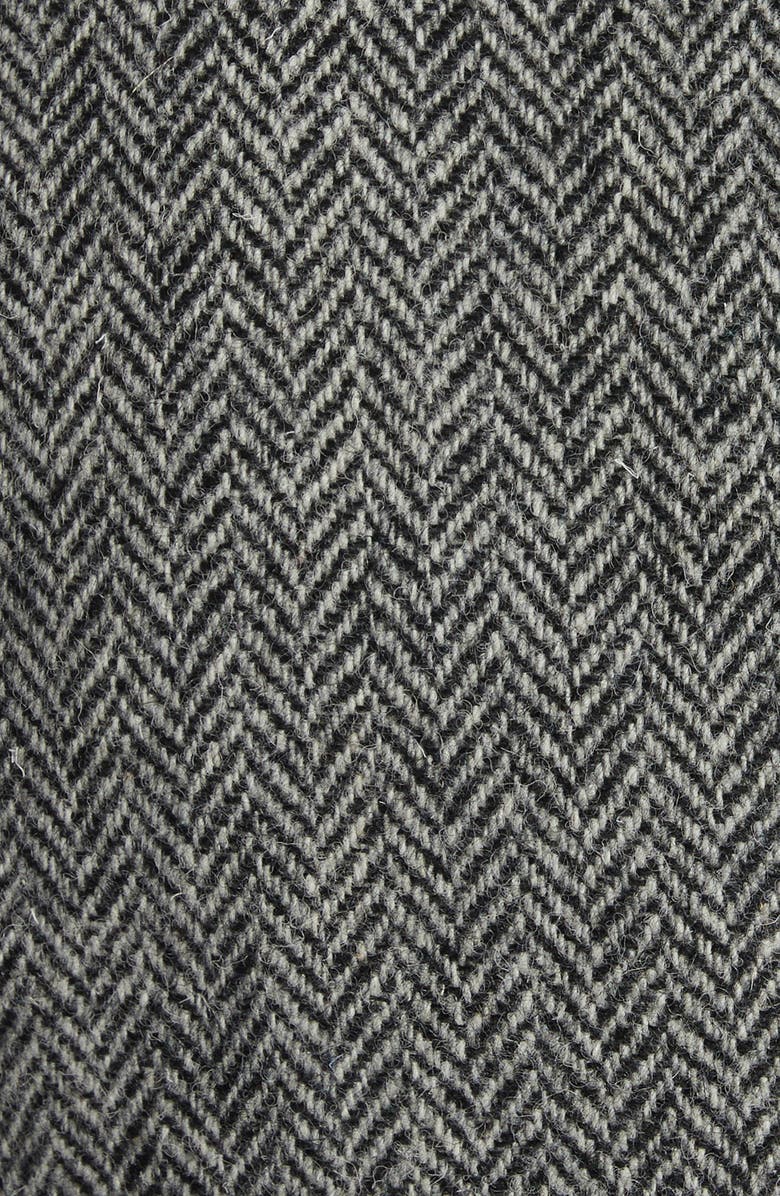 Thom Browne Herringbone Raw Edge Wool Tweed Blazer, Alternate, color, 