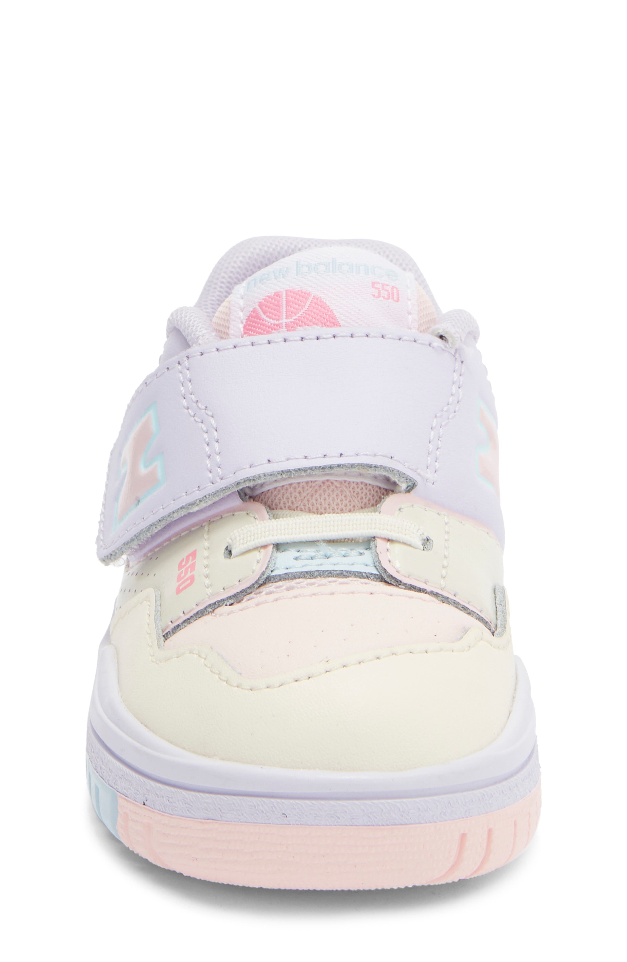 New Balance Kids' B550 Sneaker, Alternate, color, Shell Pink/ Permafrost