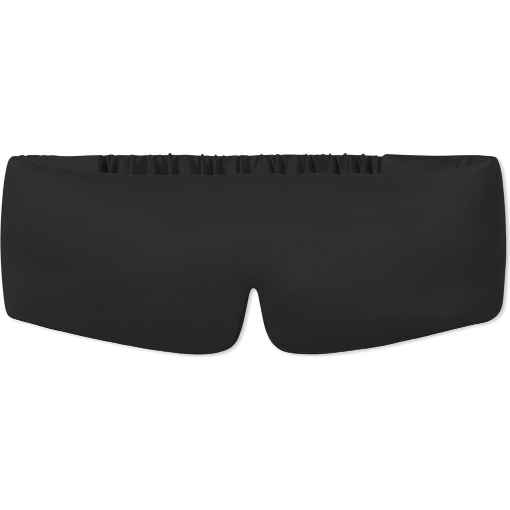 Lunya Washable Silk Weighted Sleep Mask in Immersed Black
