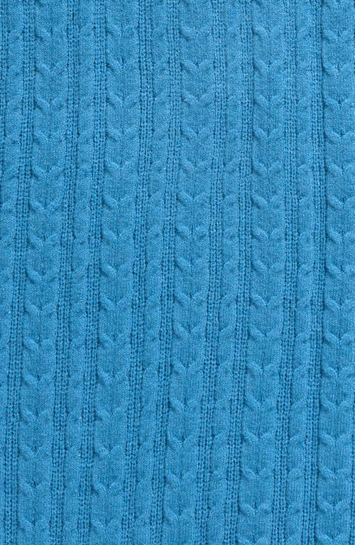 Truce Kids' Cable Knit Top In Dark Blue