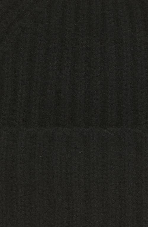 Vince Boiled Cashmere Chunky Knit Beanie In Black